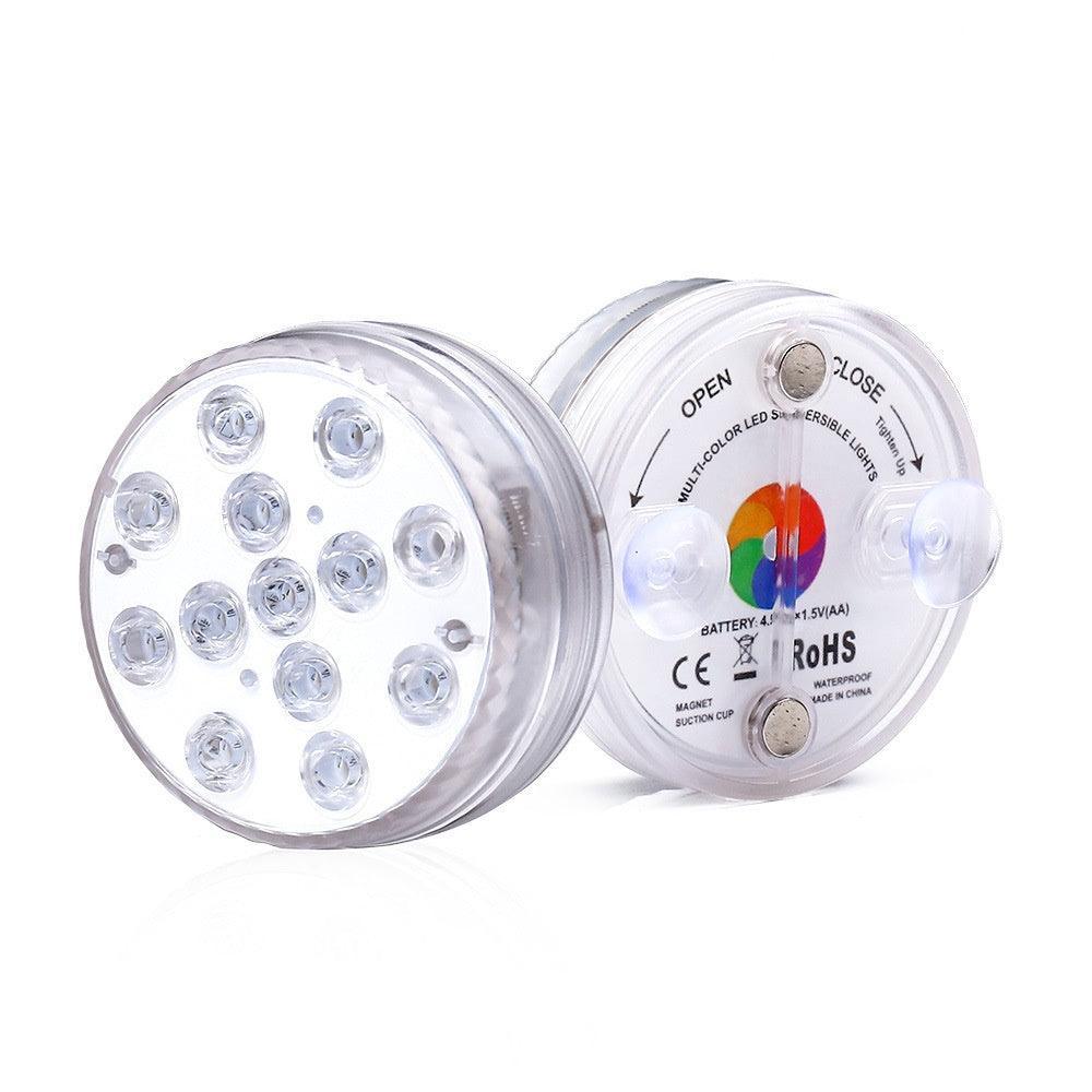 16 Colors Rgb Submersible Pool Light With Rf Remote Control - Illuminate Your Water Wonderland