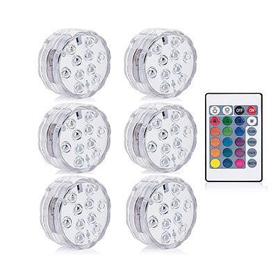16 Colors Rgb Submersible Pool Light With Rf Remote Control - Illuminate Your Water Wonderland